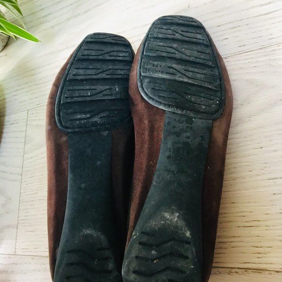 Stuart Weitzman Brown Suede Loafer - Picture 9 of 9